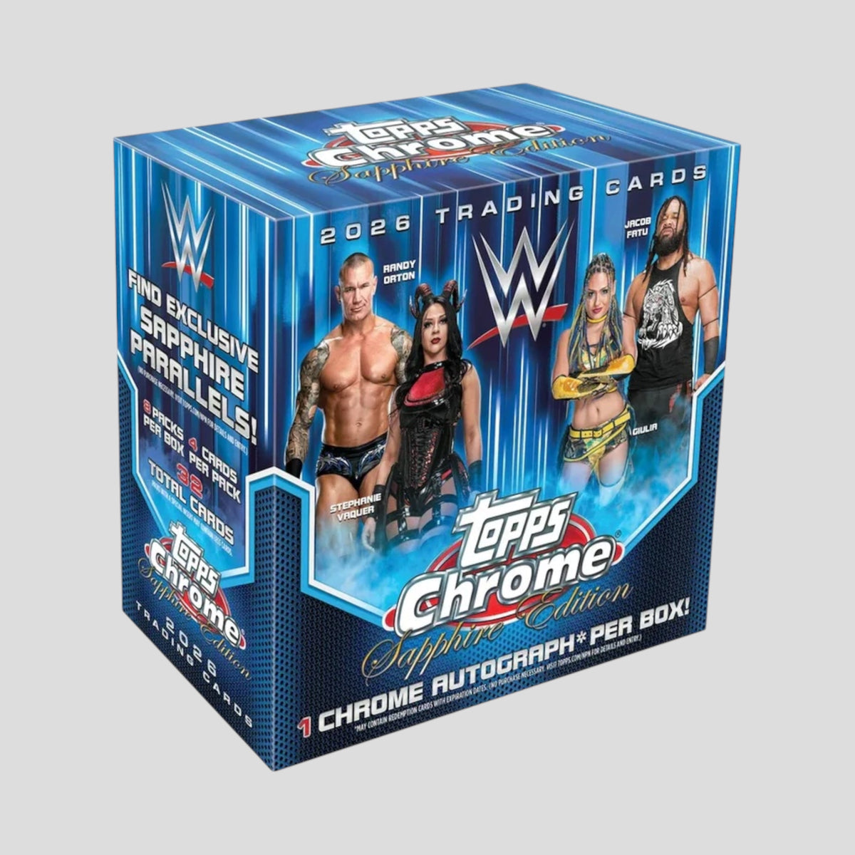 2026 TOPPS CHROME SAPPHIRE WWE HOBBY BOX