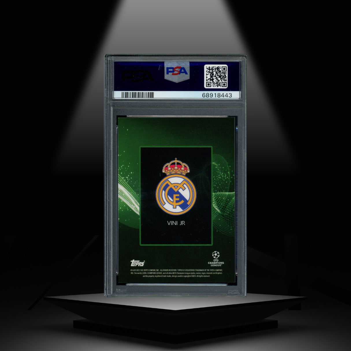2022 TOPPS UCL KNOCKOUT VINI JR #/99 PSA9 AUTOGRAPH