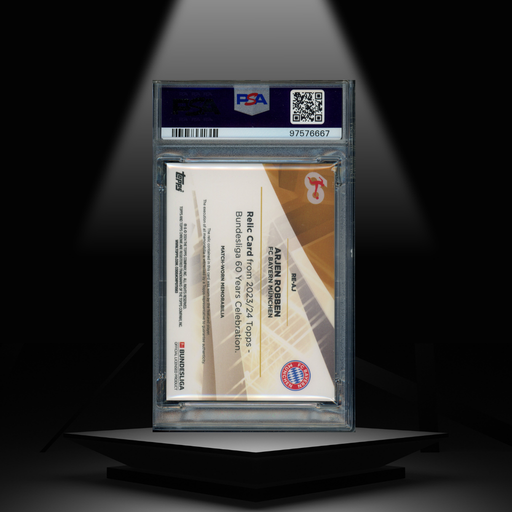 2023-24 TOPPS BUNDESLIGA 60 YEARS ARJEN ROBBEN #/50 PSA10 PATCH