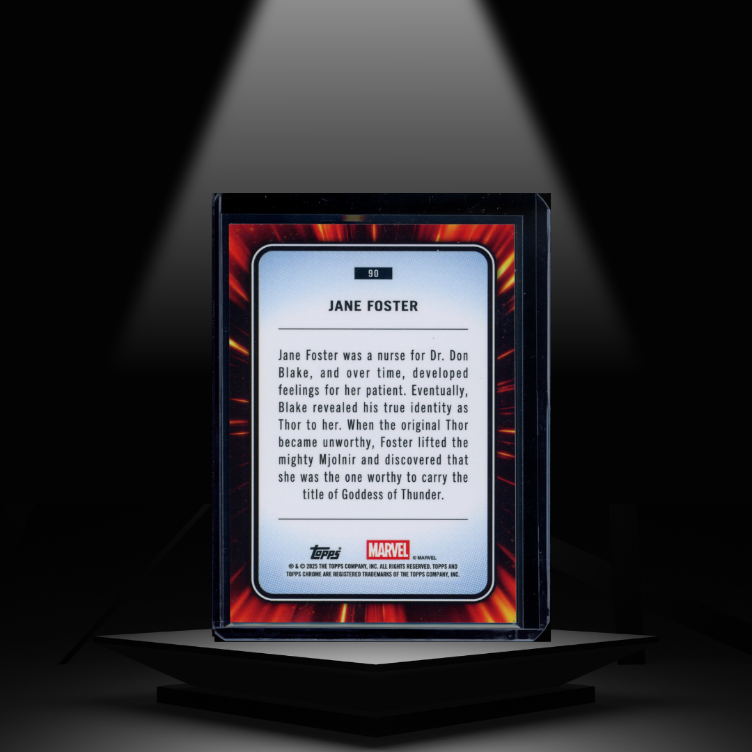 2025 TOPPS CHROME MARVEL JANE FOSTER #/299