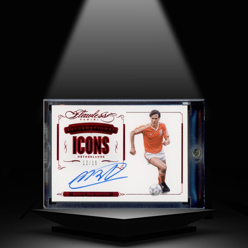 2015-16 PANINI FLAWLESS MARCO VAN BASTEN #/15 AUTOGRAPH