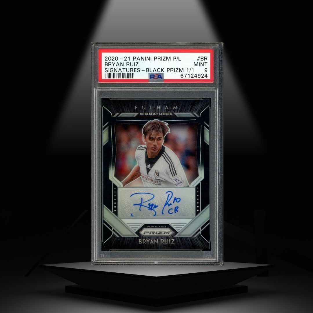 2020-21 PANINI PRIZM PREMIER LEAGUE BRYAN RUIZ 1/1 PSA9 AUTOGRAPH