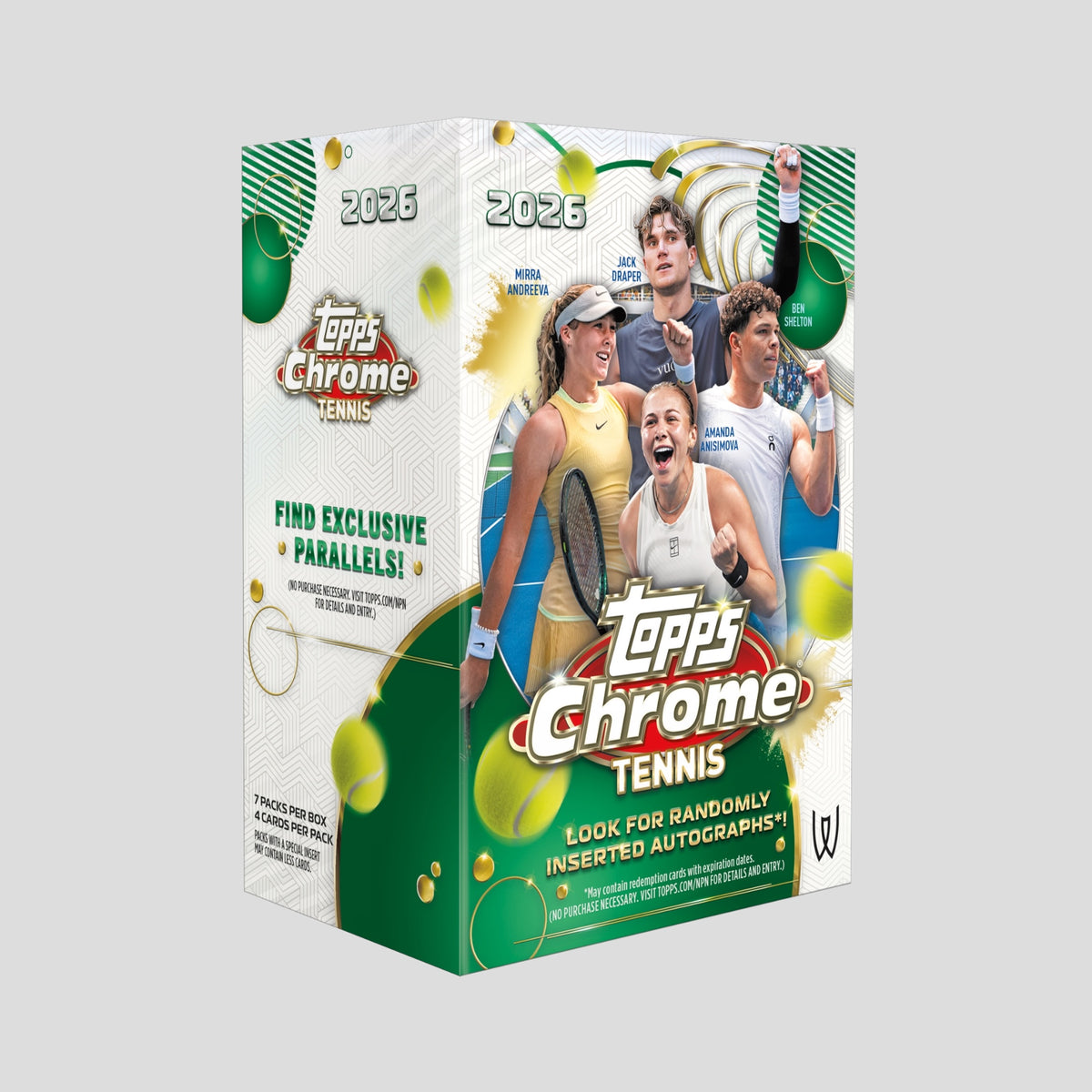 2026 TOPPS CHROME TENNIS VALUE BOX