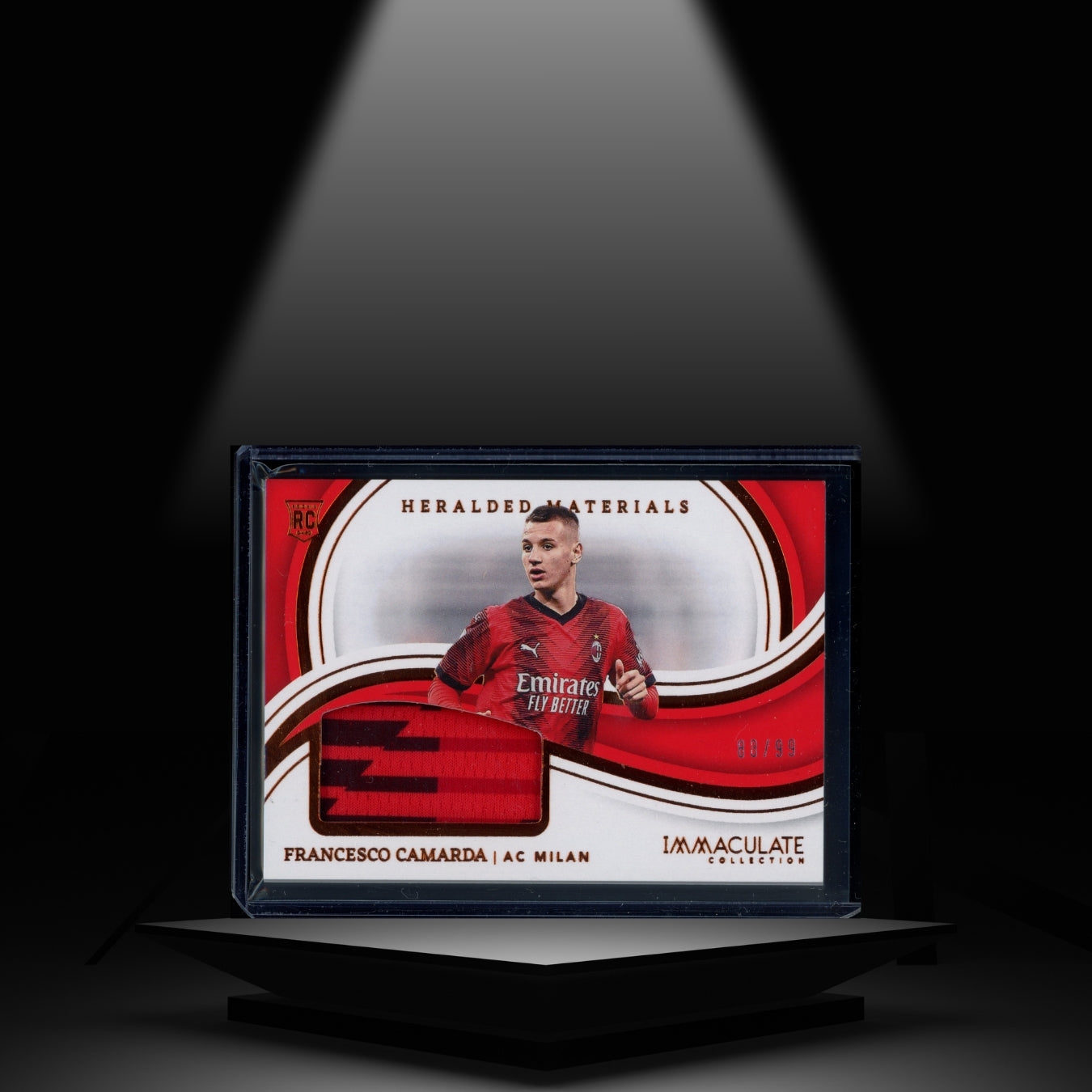2023-24 PANINI IMMACULATE FRANCESCO CAMARDA #/99 RC PATCH