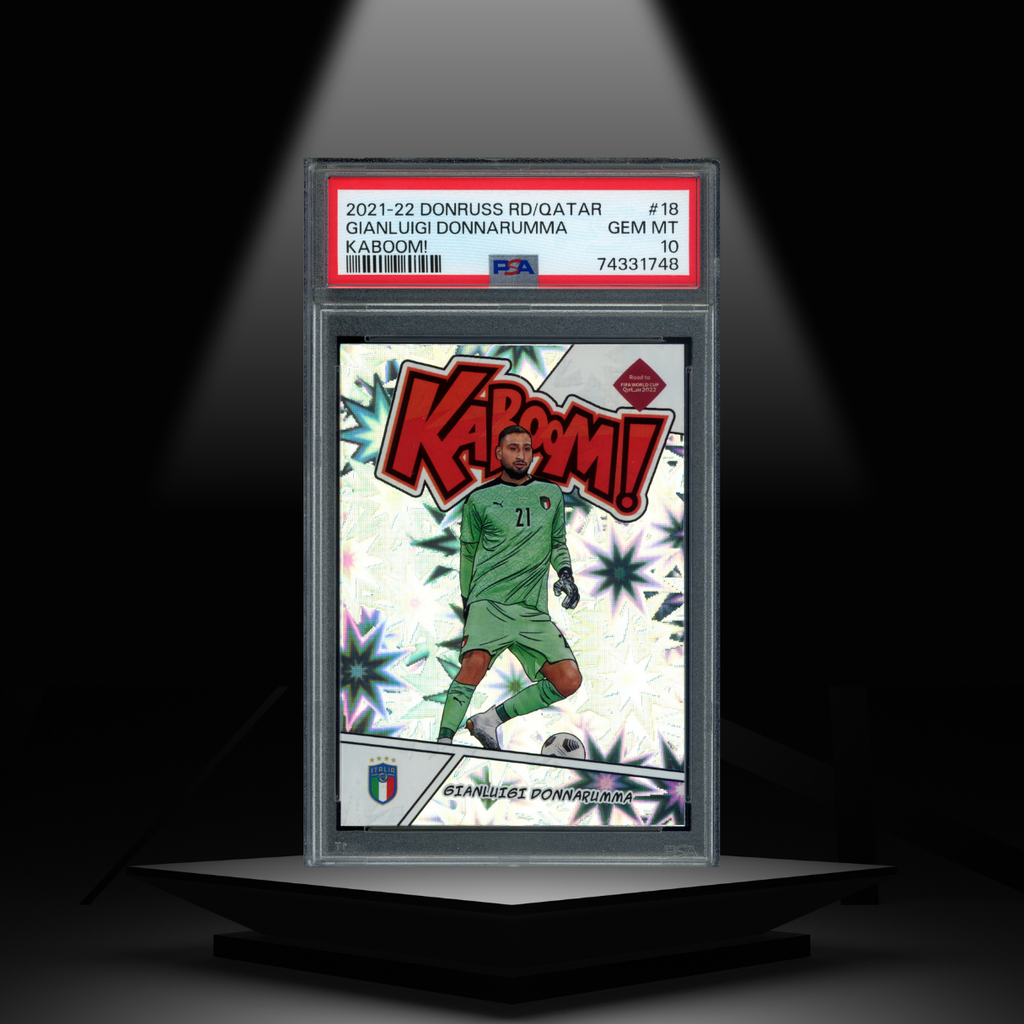 2021-22 PANINI DONRUSS GIANLUIGI DONNARUMMA PSA10 KABOOM!
