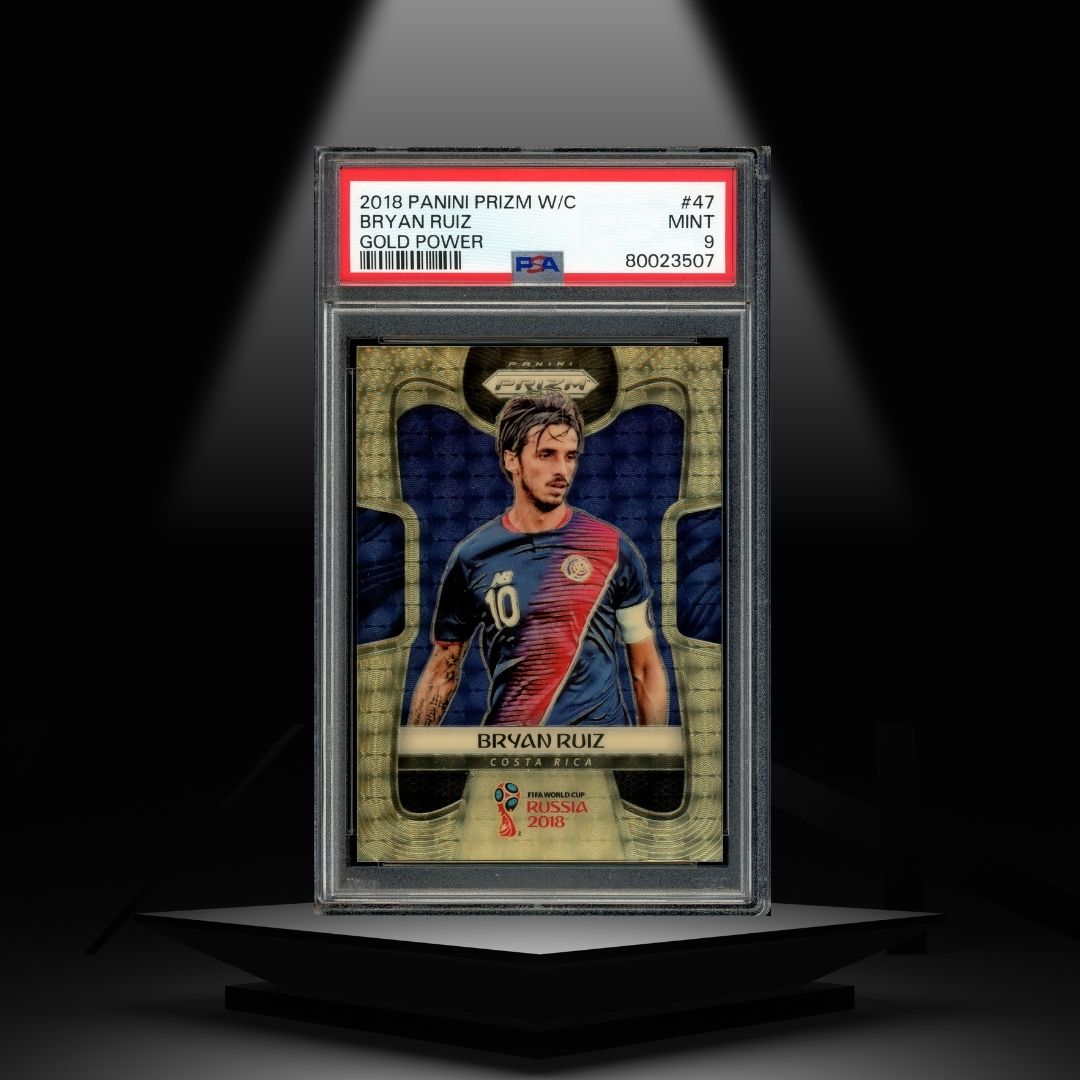 2018 PANINI PRIZM WORLD CUP BRYAN RUIZ #/5 PSA9
