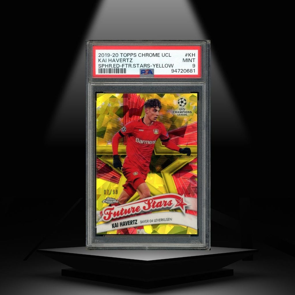 2019-20 TOPPS CHROME UCL KAI HAVERTZ #/99 PSA9