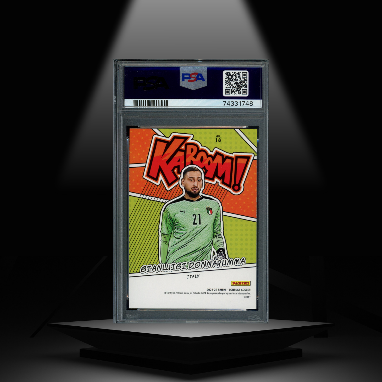 2021-22 PANINI DONRUSS GIANLUIGI DONNARUMMA PSA10 KABOOM!
