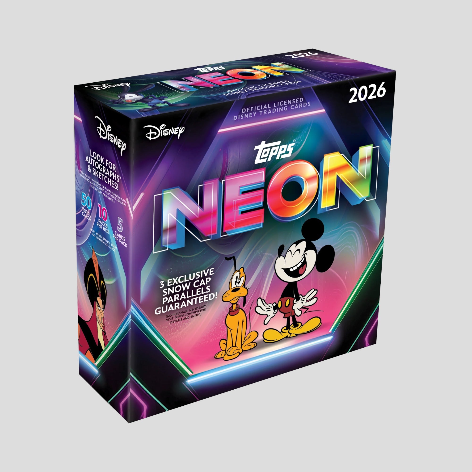 2026 TOPPS DISNEY NEON MEGA BOX
