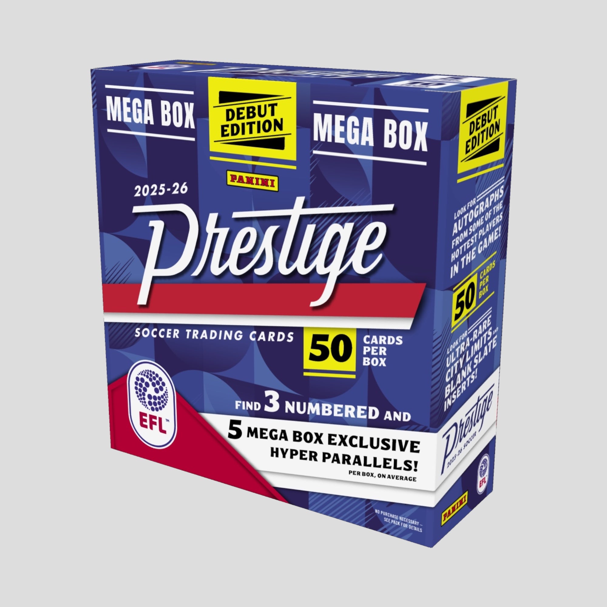 2025-26 PANINI PRESTIGE EFL SOCCER INT'L MEGA BOX