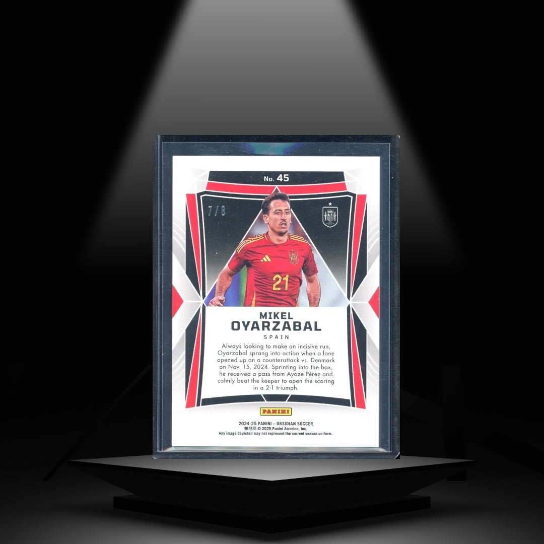 2024-25 PANINI OBSIDIAN MIKEL OYARZABAL #/8