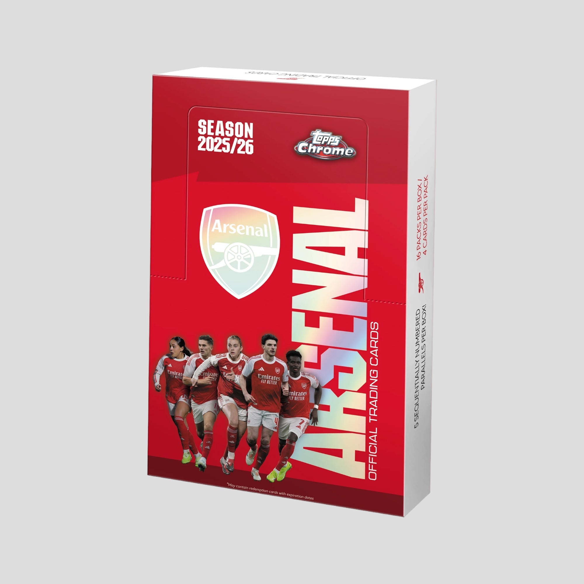 2025-26 FUTERA FC ARSENAL PLATINUM HOBBY BOX – CTRL CARDS