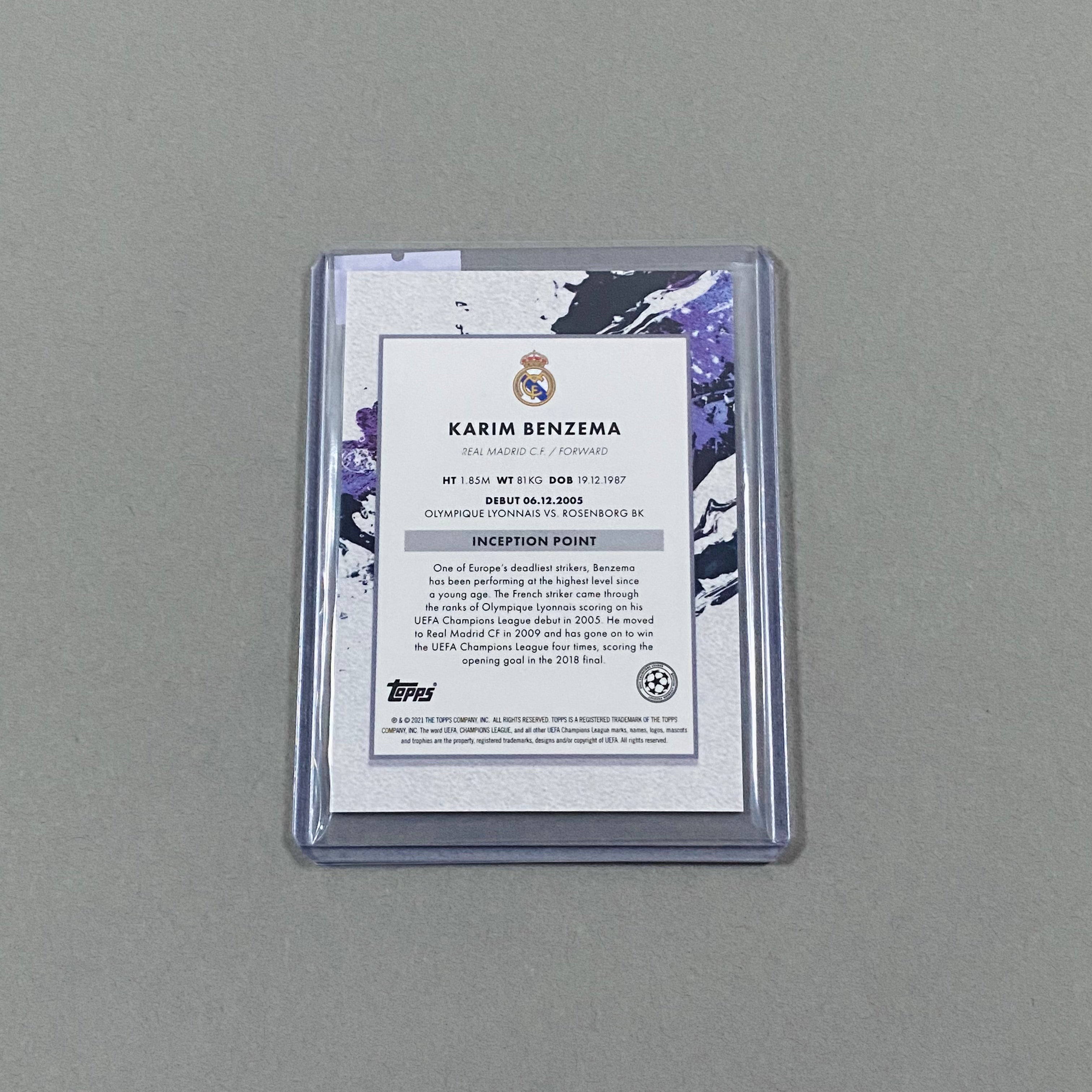 Karim Benzema Topps Inception 2021 - CTRL BREAKS
